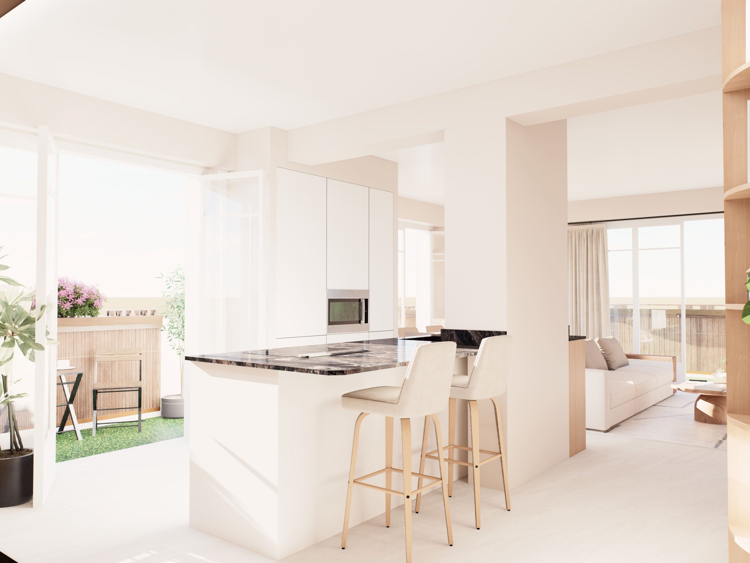 marie-woisard-architecte-interieur-nice Rénovation complète d’appartement réalisée par Marie Woisard, architecte d’intérieur à Nice, avec optimisation des espaces et conception sur mesure adaptée aux besoins des occupants.
