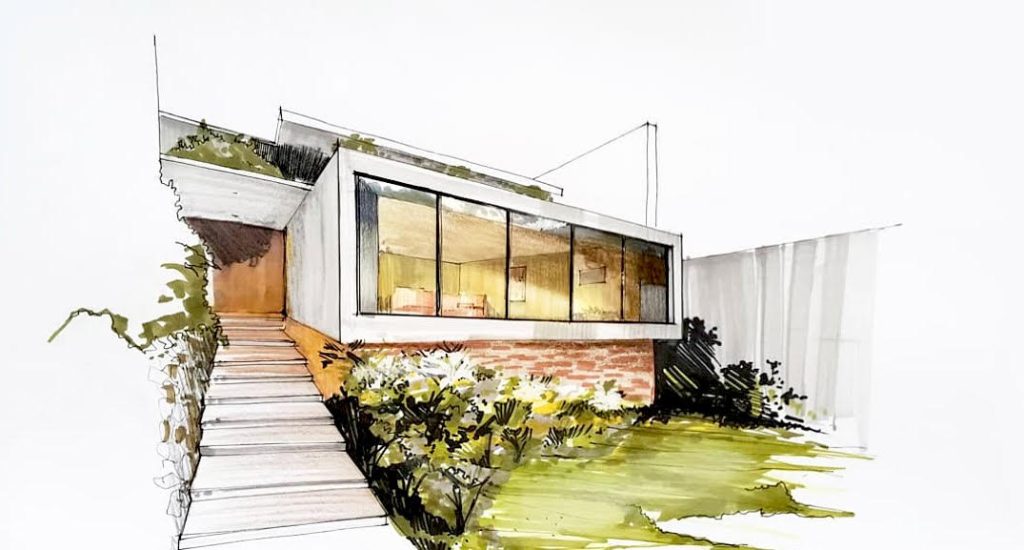 Découvrez les croquis d'architecture uniques réalisés par Marie Woisard, architecte d’intérieur à Nice. Spécialisée dans la conception d’espaces fonctionnels et esthétiques, chaque dessin reflète une vision précise de la transformation d’un espace.